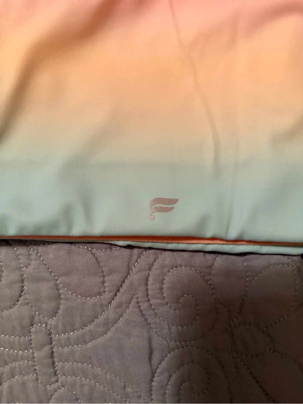 Fabletics Asymmetrical Double Strap Midi Bra Ombre All Day Size M NWT